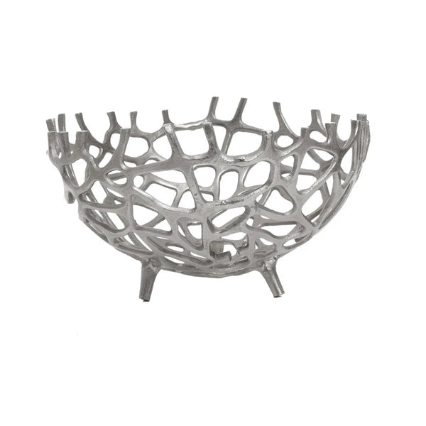 Beau Monde Beaumonde Home Pratz Silver Finish Bowl