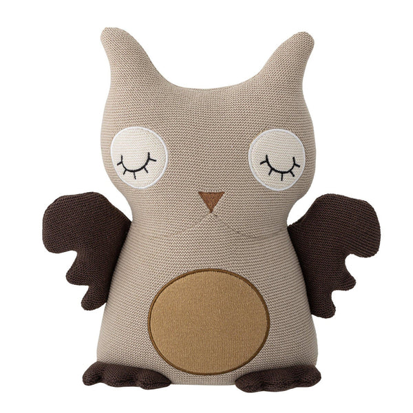 beau monde Bloomingville Hiep Knitted Owl Soft Toy