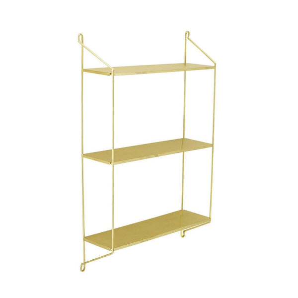 Beau Monde Bloomingville Layla Gold Wall Shelf