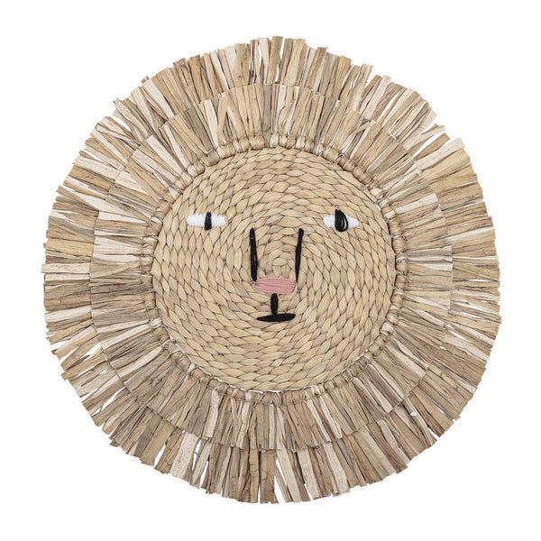 Beau Monde Bloomingville Lion Rattan Wall Decor