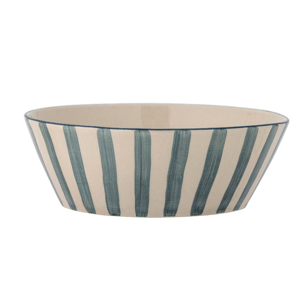 beau monde Bloomville Begonia Bowl Green Stoneware