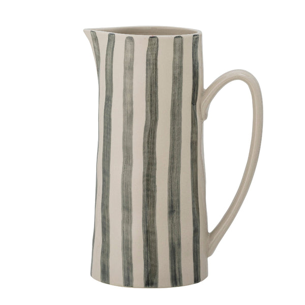 Beau Monde Bloomville Begonia Jug Green Stoneware