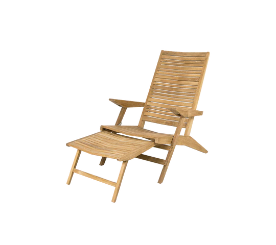 Beau Monde Cane-line Flip Deck Chair