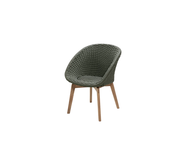 beau monde Cane-line Peacock Chair with Teak Legs