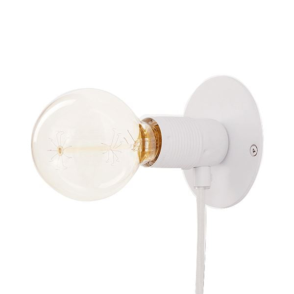 beau monde Frama E27 Matt White Wall Light 10cm