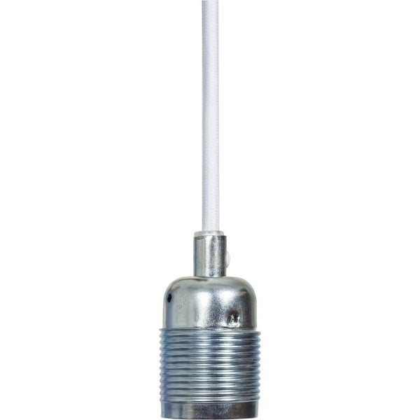 beau monde Frama E27 Pendant Steel / White Cable