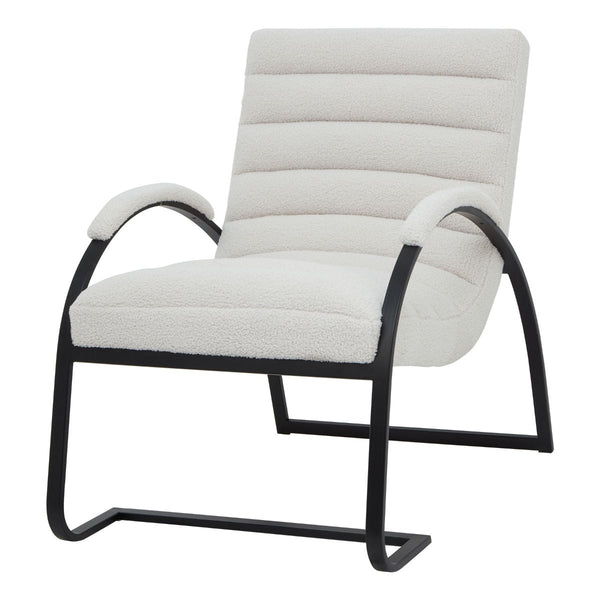 Beau Monde Hill Interiors Boucle Ribbed Ark Chair
