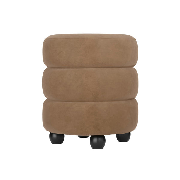 beau monde HO+ME Halo Pouffe In Black And Mole