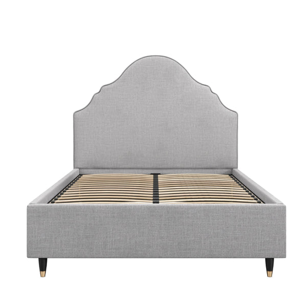 beau monde HO+ME Isla King Size Bed In Light Grey