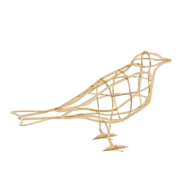 beau monde ibride De L'Aube Gold Decorative Bird
