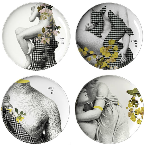 Beau Monde Ibride Set Of 4 Parnasse Plates