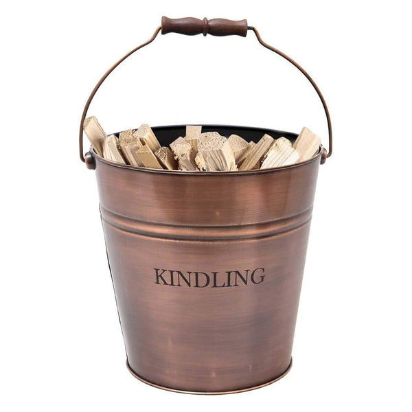 Beau Monde Ivyline Copper Kindling Bucket