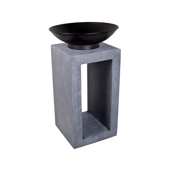 Beau Monde Ivyline Fire Pit & Square Console Cement