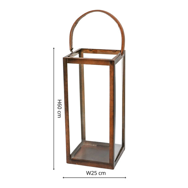 Beau Monde Ivyline Hampton Tall Lantern In Copper