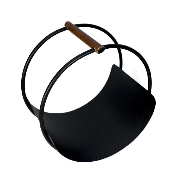 Beau Monde Ivyline Leather Handle Round Log Holder