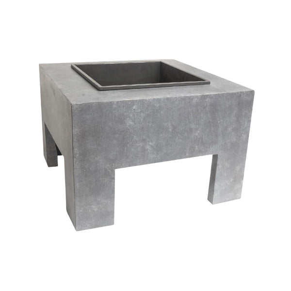 beau monde Ivyline Outdoor Square Console Fire Pit