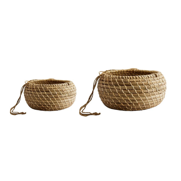beau monde Ivyline Seagrass Hanging Planter Set