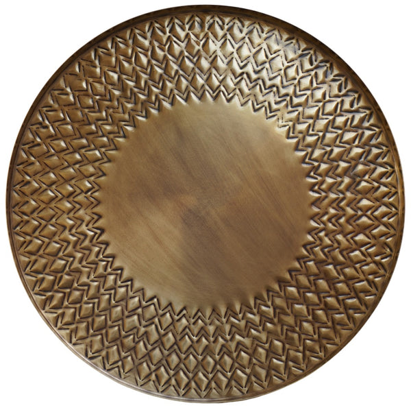 Beau Monde Ivyline Solis Embossed Tray In Gold