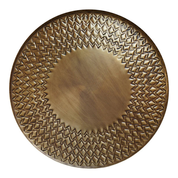 beau monde Ivyline Solis Embossed Tray in Gold