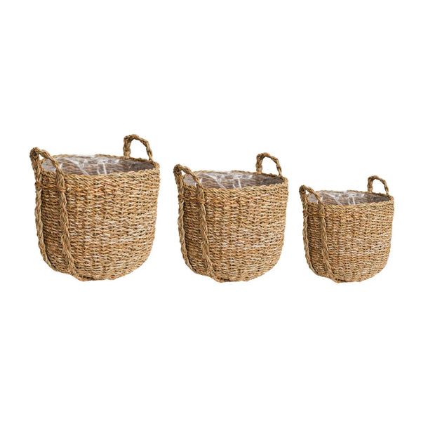 Beau Monde Ivyline Tenno Natural Basket Set Of 3