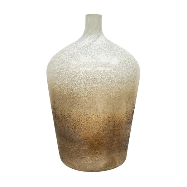 beau monde Ivyline Verre Stem Frosted Bottle Vase