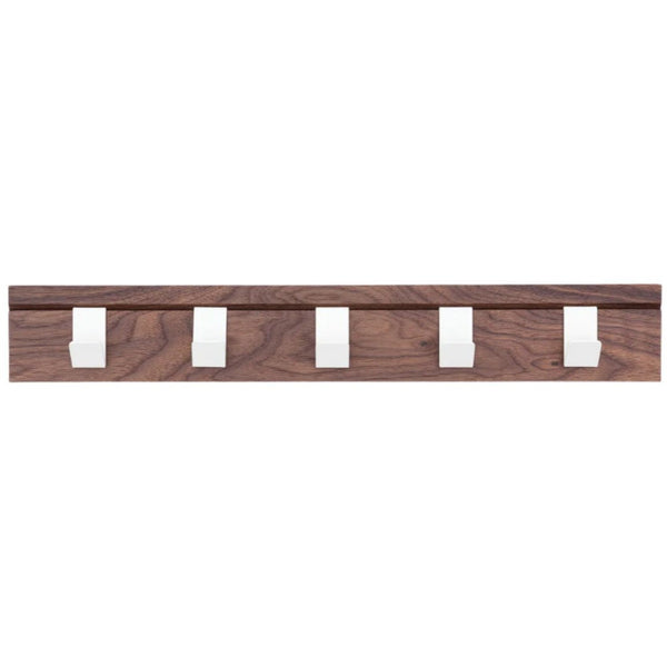 beau monde John Green 45 Solid Walnut Coat Rail