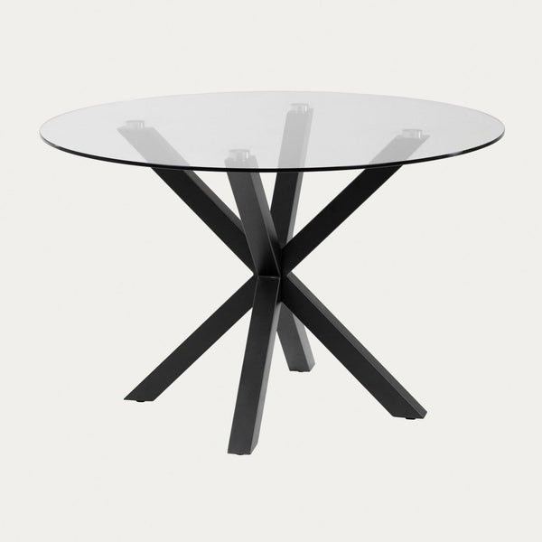 beau monde Kave Home Argo Round Glass Table