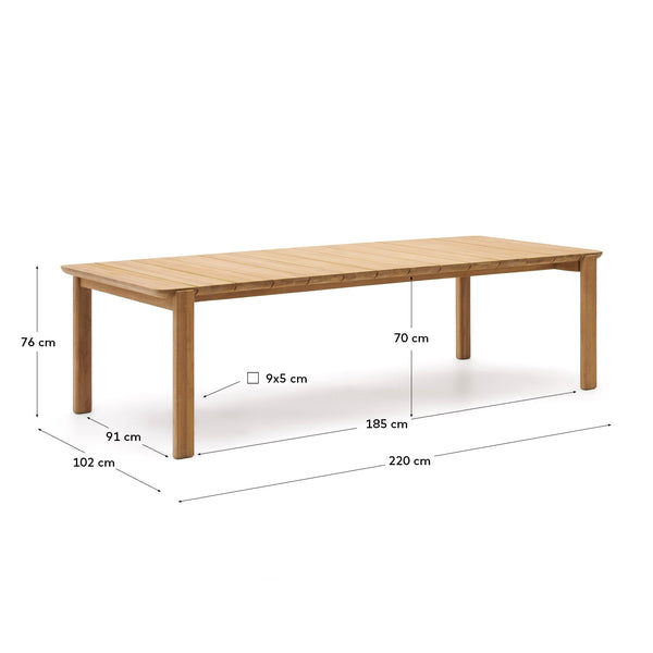 Beau Monde Kave Home Icaro Solid Teak Table