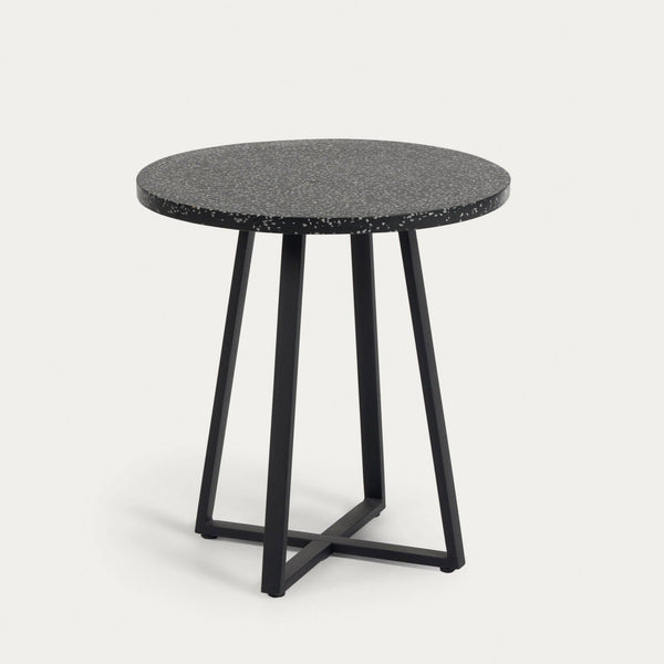 beau monde Kave Home Tella Terrazzo Table Black