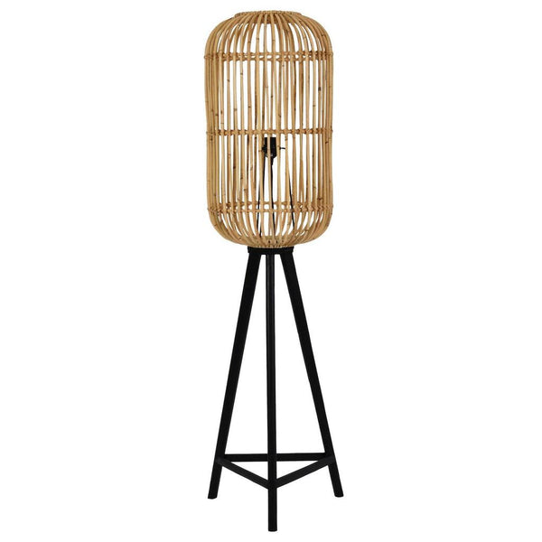 Beau Monde Libra Interiors Latoma Teak Floor Lamp