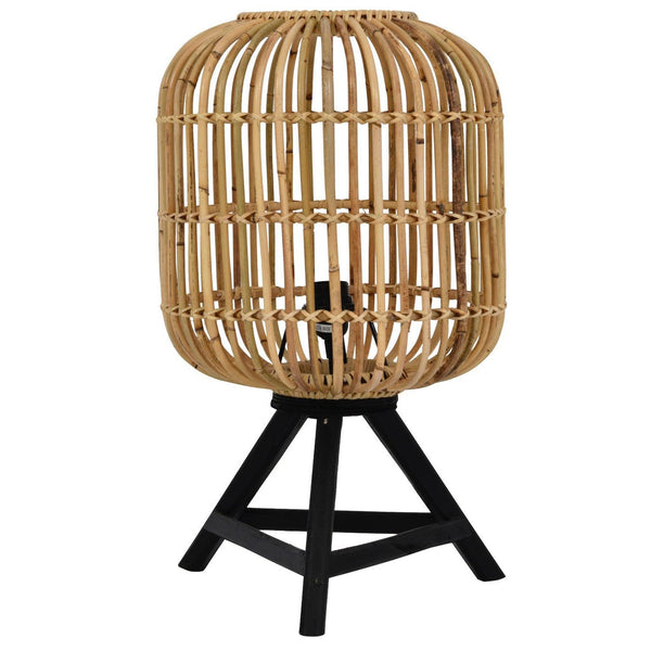 beau monde Libra Interiors Latoma Teak Table Lamp