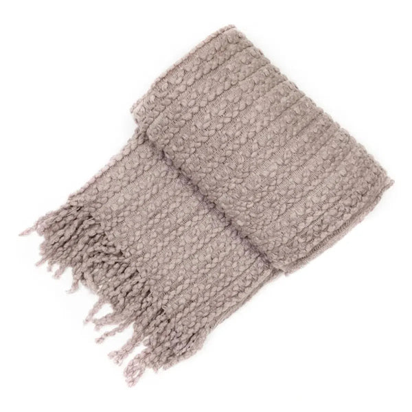 beau monde Malini Brixton Taupe Throw