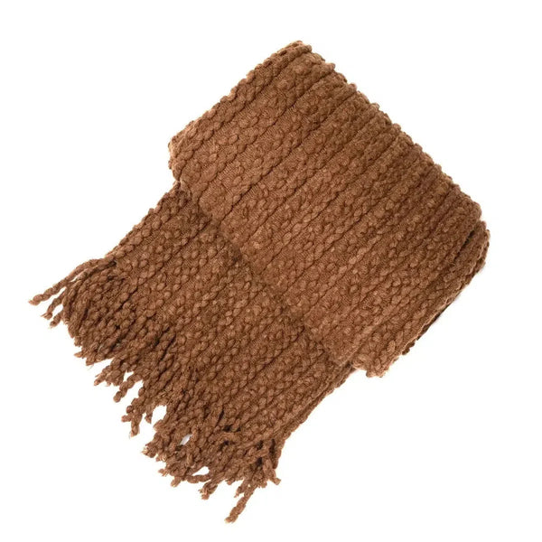 beau monde Malini Brixton Throw In Chocolate