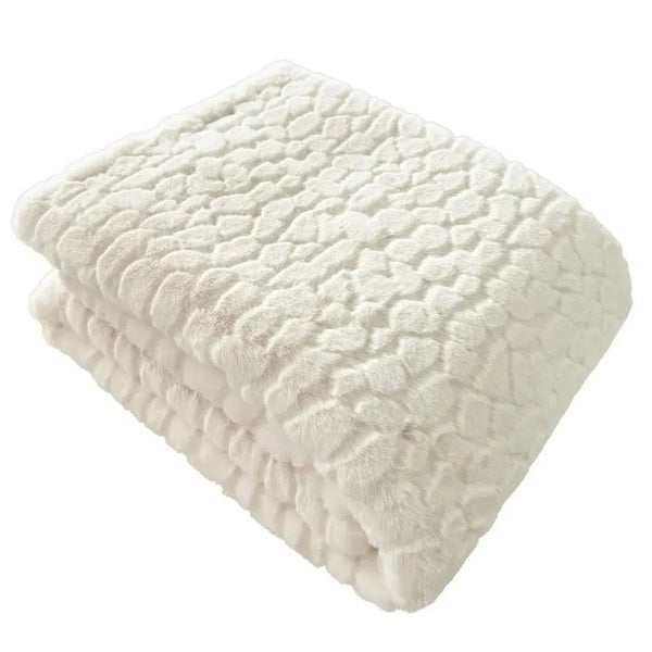 beau monde Malini Camberwell Throw In Ivory