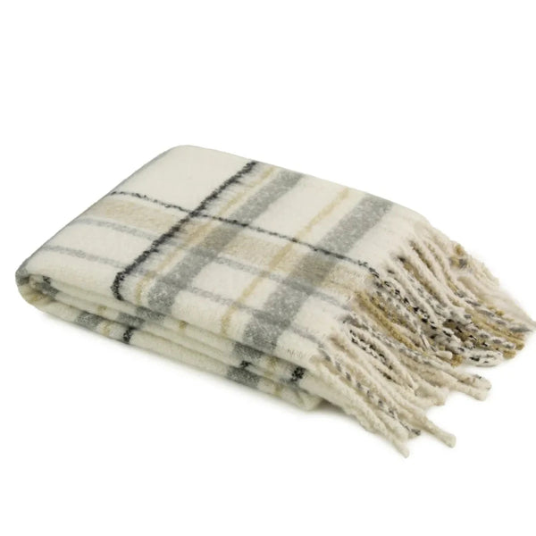 beau monde Malini Cheltenham Natural Throw