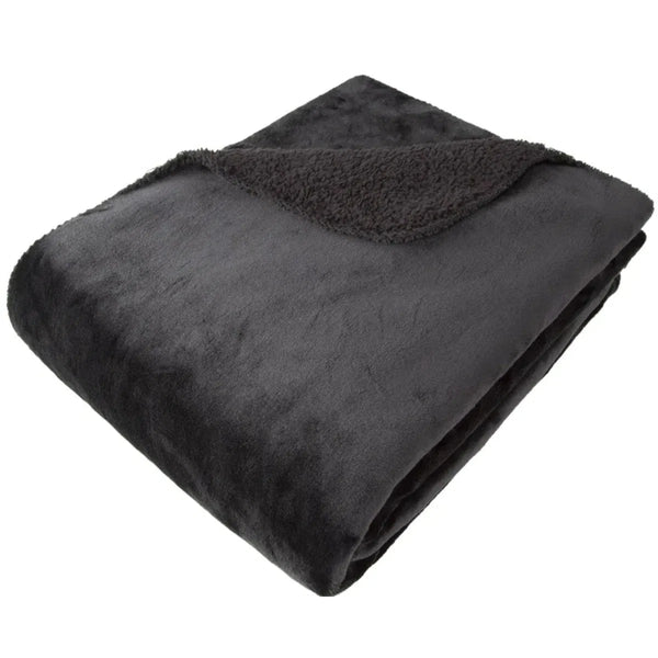 beau monde Malini Cosy Black Throw