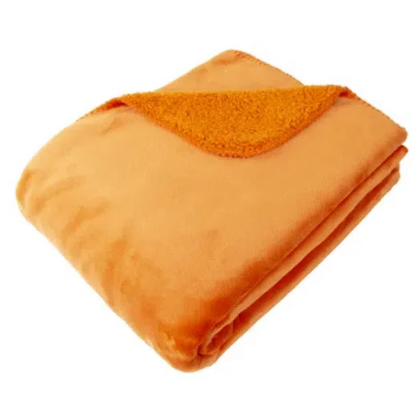 beau monde Malini Cosy Orange Throw