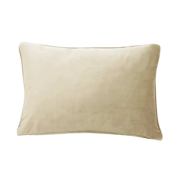 Beau Monde Malini Luxe Velvet Cushion In Champagne