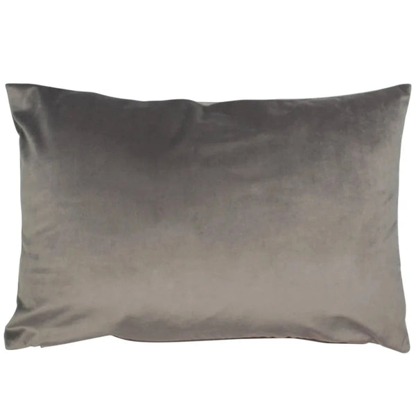Beau Monde Malini Luxe Velvet Cushion In Grey