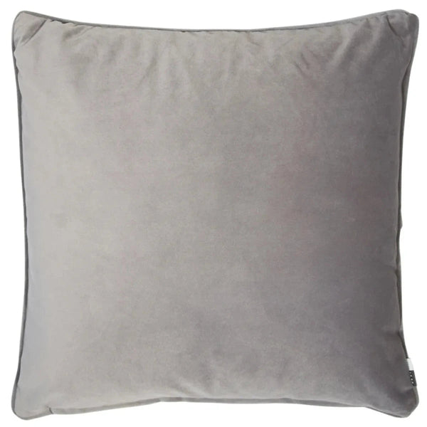 beau monde Malini Luxe Velvet Cushion In Grey