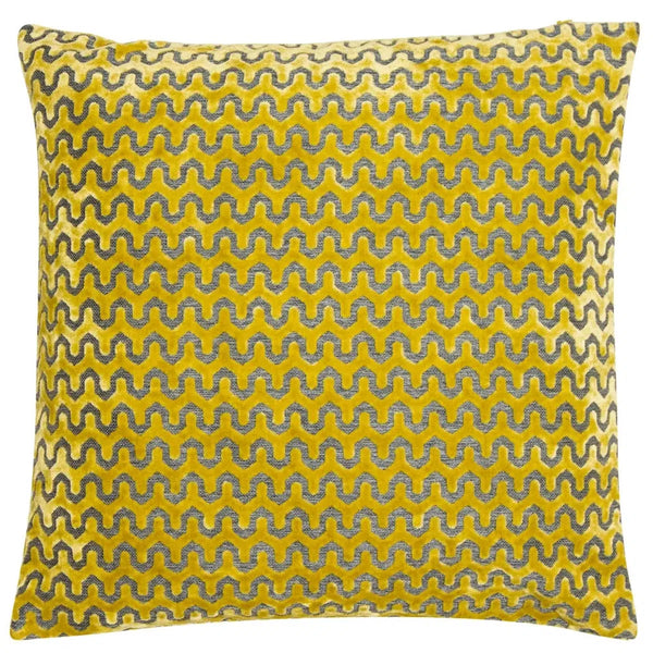 beau monde Malini Olso Cushion In Mustard