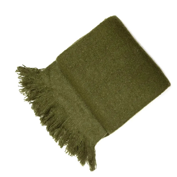 beau monde Malini Serena Throw In Olive