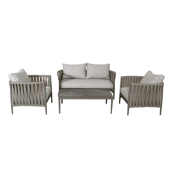 Beau Monde Maze Cool Linen Milan 2 Seat Sofa Set