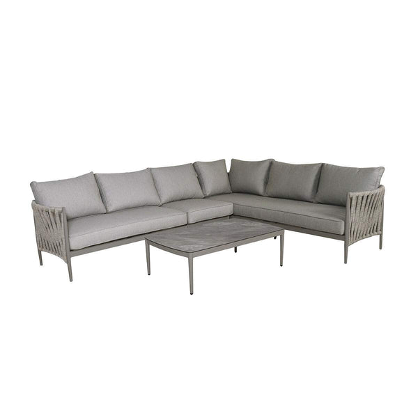 beau monde Maze Cool Linen Milan Large Corner Sofa