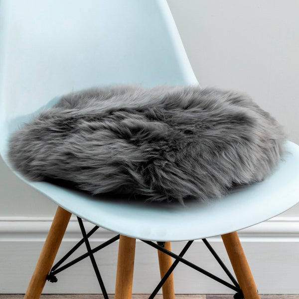 Beau Monde Native Home Round Sheepskin Chair Pad