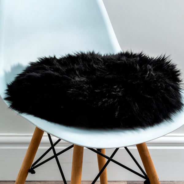 beau monde Native Home Round Sheepskin Chair Pad
