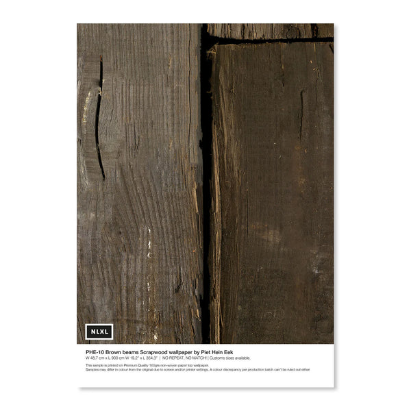Beau Monde NLXL Brown Beams Scrapwood Wallpaper