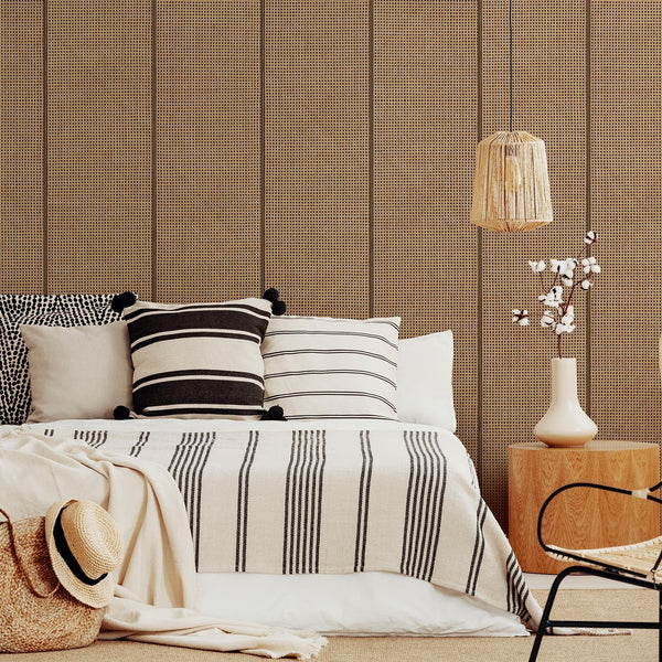 Beau Monde NLXL Cane Webbing Wallpaper