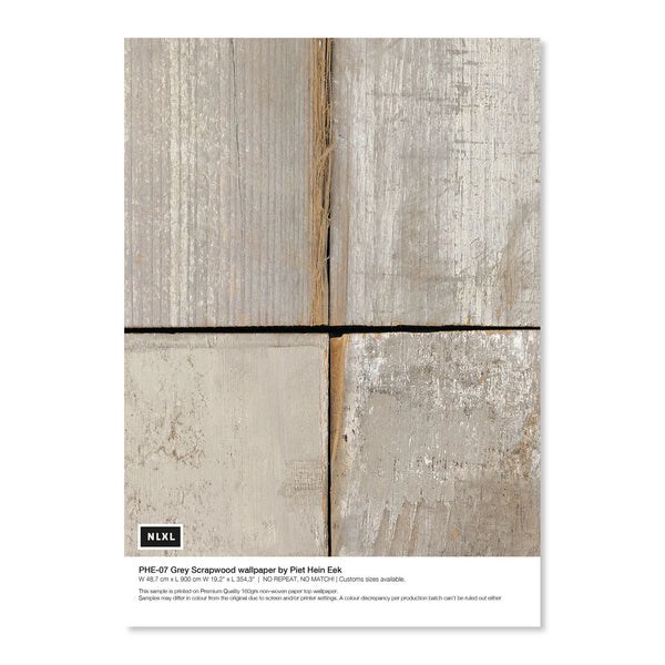 beau monde NLXL Grey Scrapwood Wallpaper