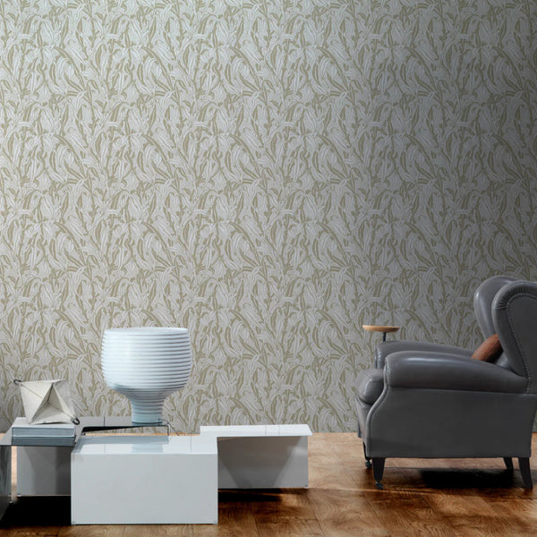 Beau Monde NLXL Monochrome Leaves Beige Wallpaper